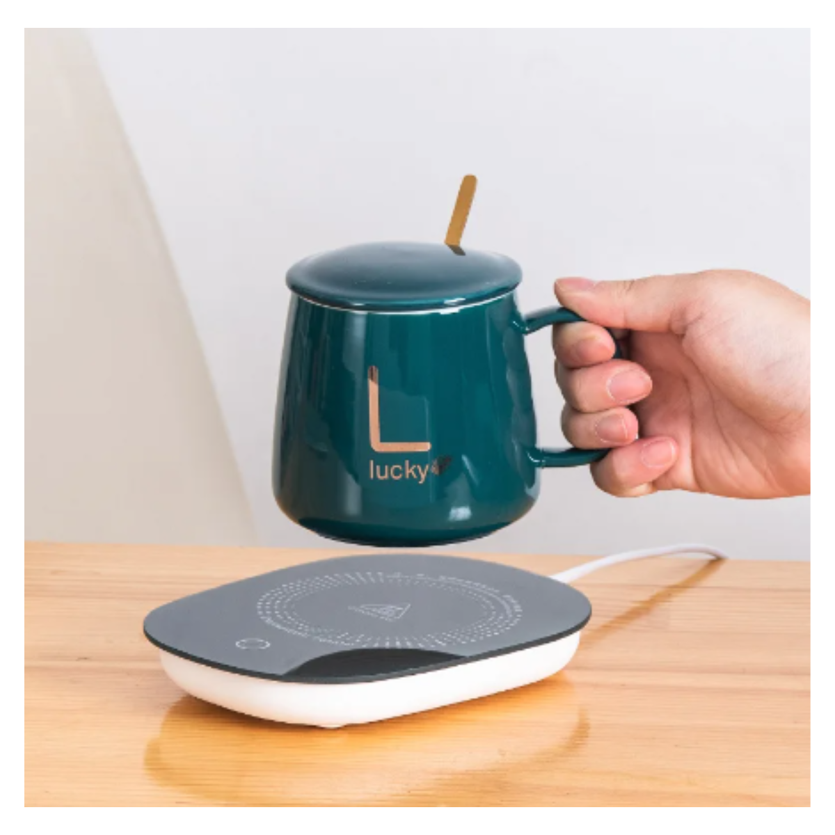 Taza de Cerámica Térmica con Calentador USB